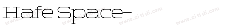 Hafe Space字体转换